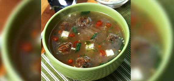 Beef Cheese  Vegetable Soup