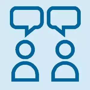 People in discussion