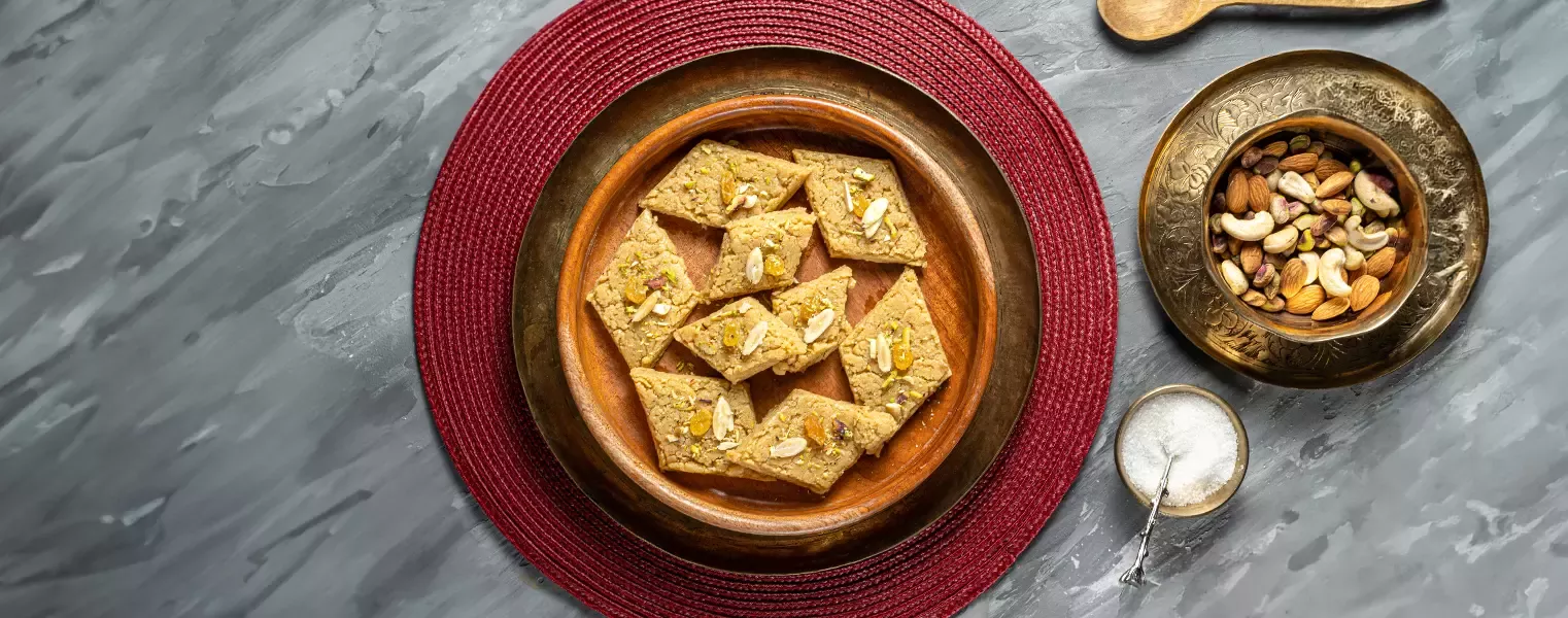 Cashew Nut Barfi with NIDO
