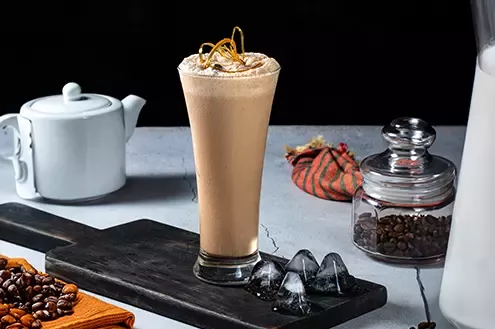 Cold Caramel Frappuccino with NESCAFÉ