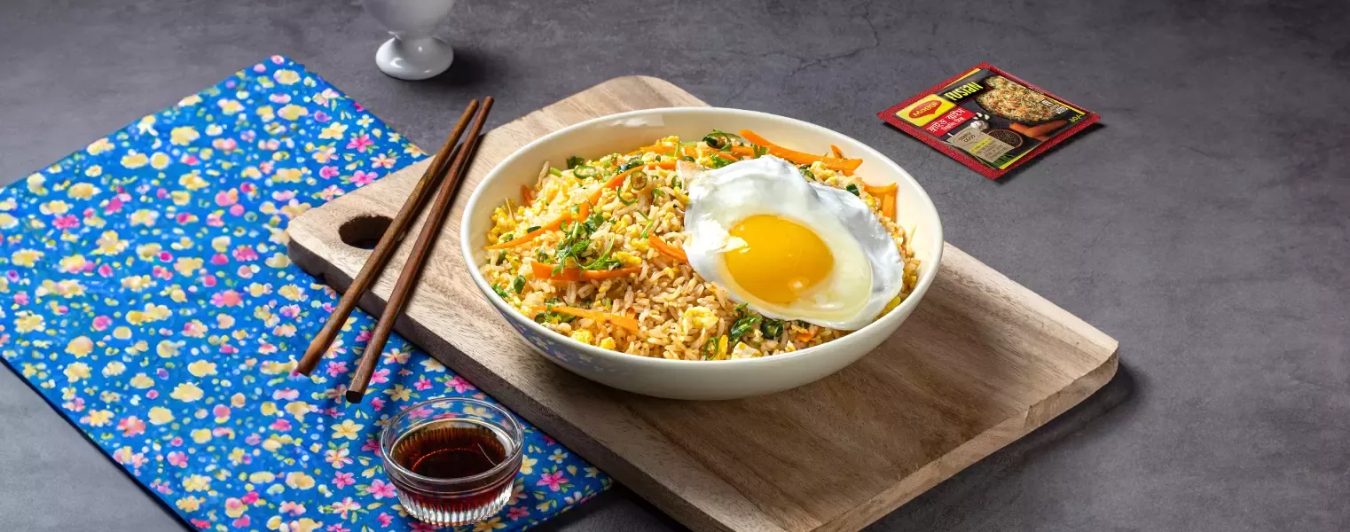 Egg Fried Rice with MAGGI Fried Rice Seasoning