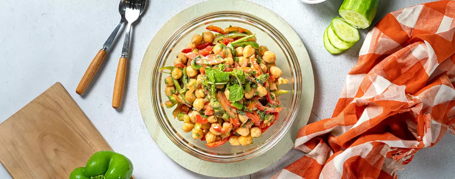Vegetable Chickpea Salad with MAGGI Shaad-e Magic